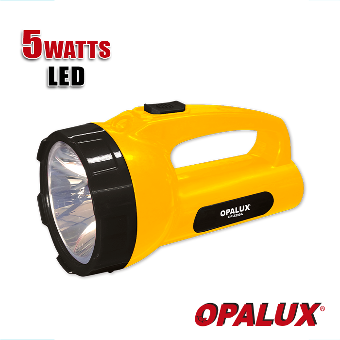 LINTERNA LED 5W ALTA- BAJA RECARGABLE 220V-240V OPALUX OP-8295A