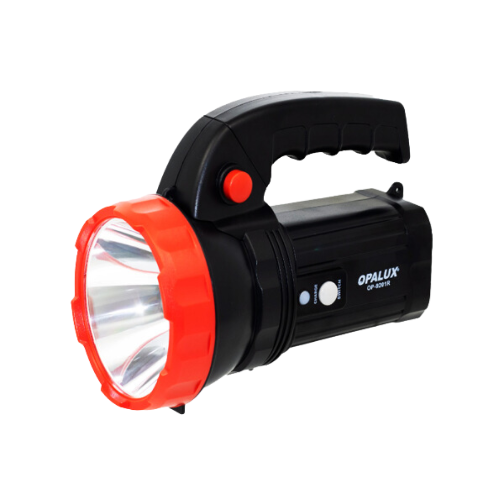 LINTERNA LED RECARGABLE 220V OPALUX 5W ROJO OP-9201R