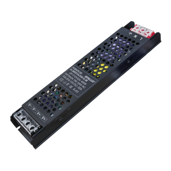 FUENTE DE PODER SLIM 400W/12V 32A OPALUX OP-F12V32A-400W