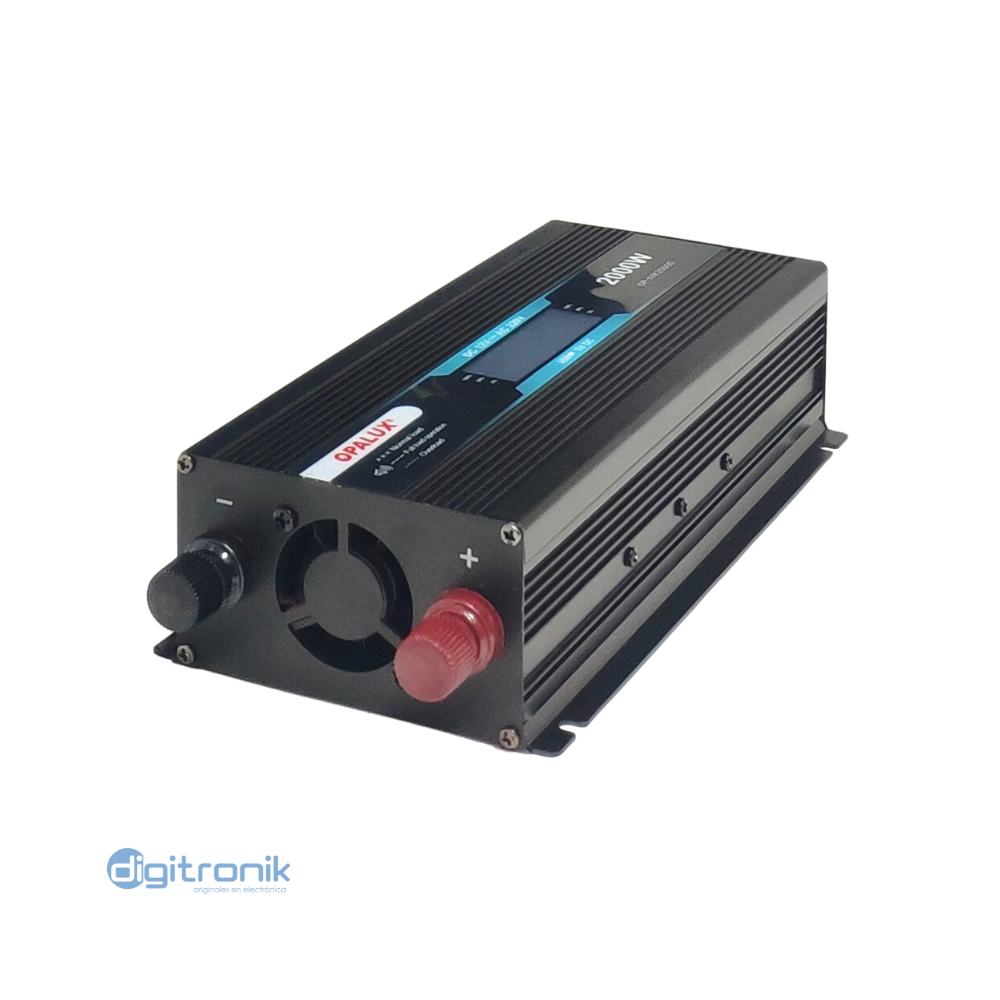 INVERSOR DE VOLTAJE 2000W USB 5VDC ENTRADA 12VDC OP-IVK2000D