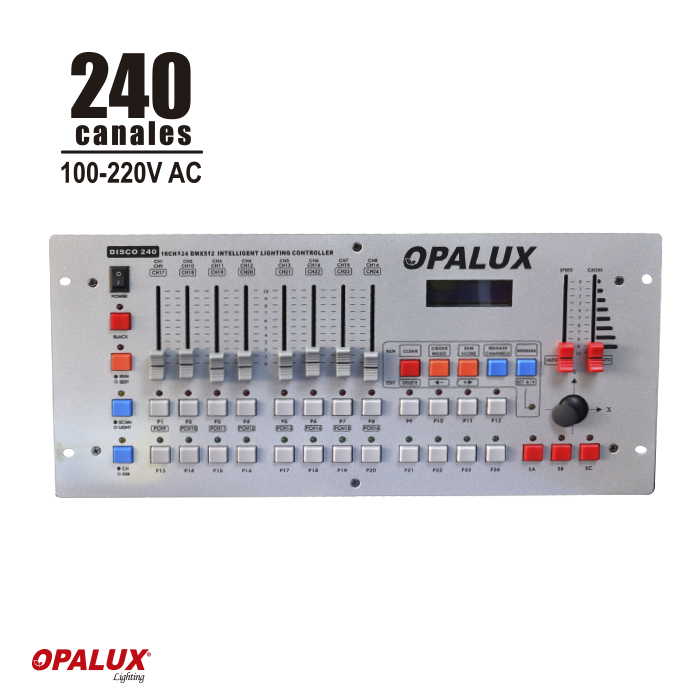 CONTROLADOR DMX PARA LUCES DE DISCOTECA OPALUX OP-M74X