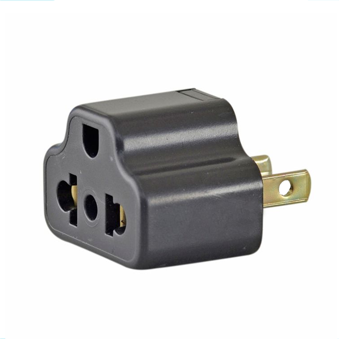 x ADAPTADOR CON TOMA TIERRA A ESPIGA PLANA PULSAR 250V P-514N