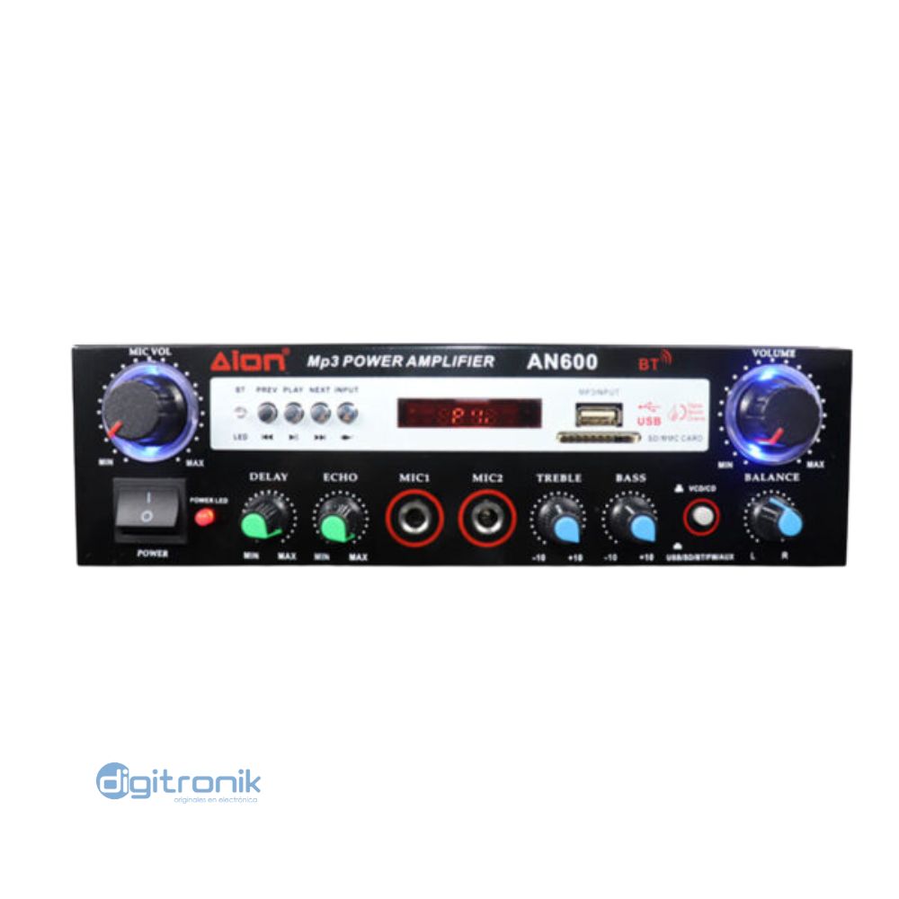 AION AMPLIFICADOR 220V/12V USB,MP3 AN 600
