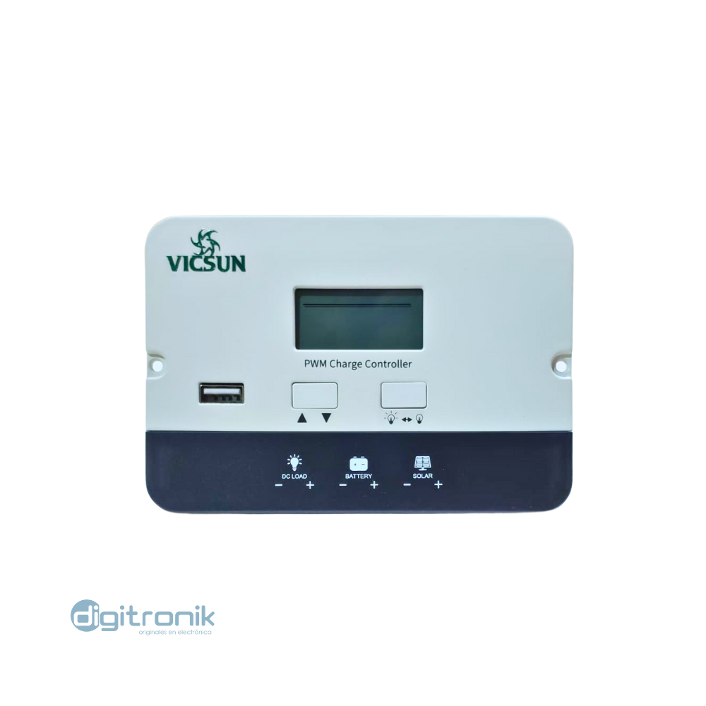 Controlador de carga solar 20A 12/24Vdc P2420C Vicsu