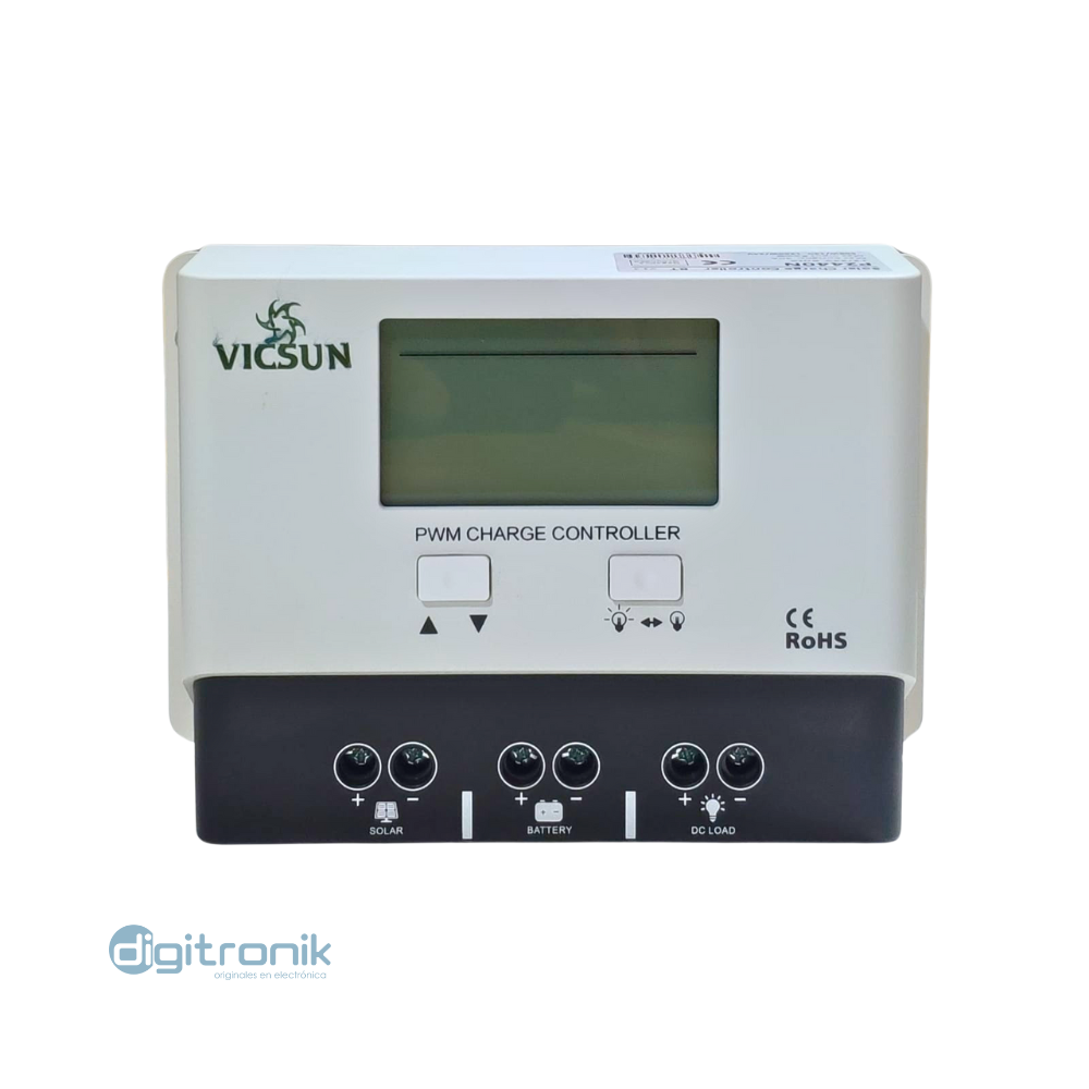 Controlador de carga solar 30A 12/24Vdc P2430N Vicsu