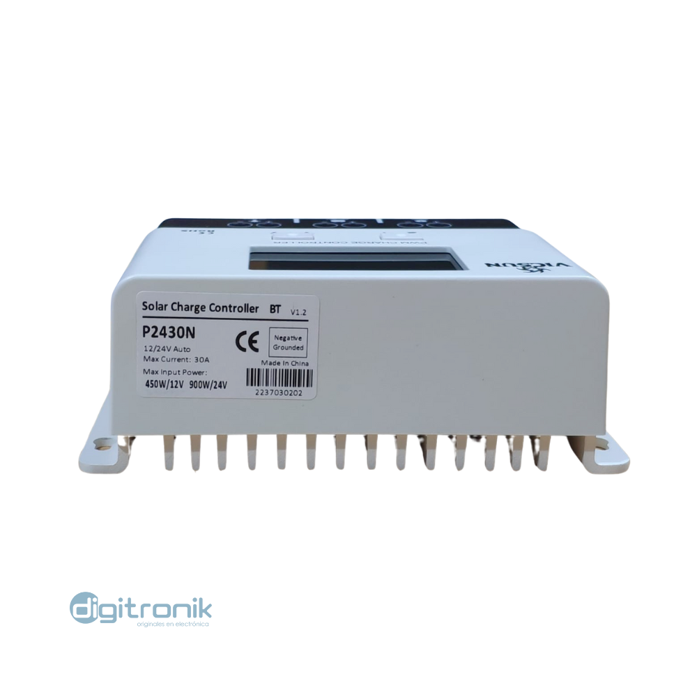 Controlador de carga solar 30A 12/24Vdc P2430N Vicsu
