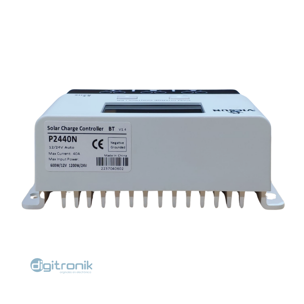 Controlador de carga solar 40A 12/24Vdc P2440N Vicsu