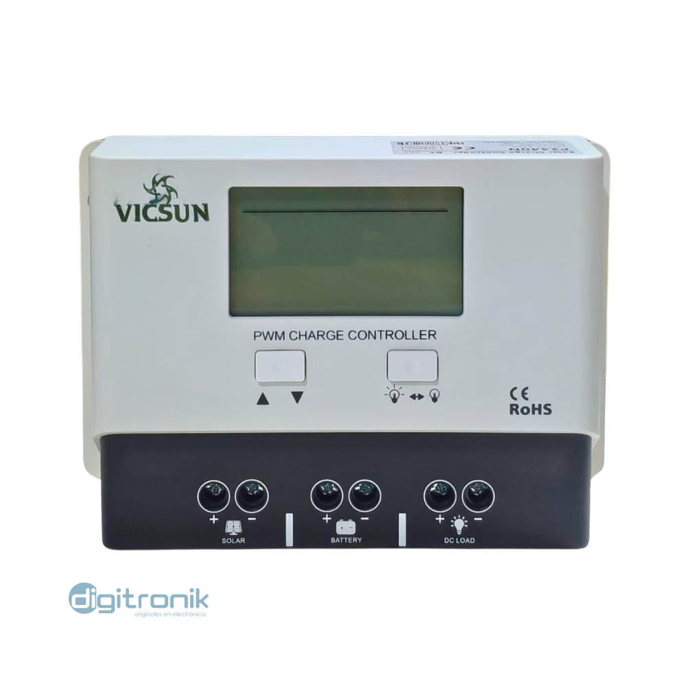 Controlador de carga solar 40A 12/24Vdc P2440N Vicsu