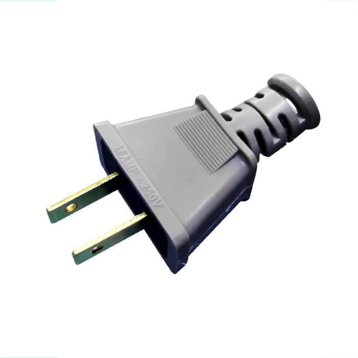 ENCHUFE ESPIGA PLANA OPALUX GRISS 220V P517G