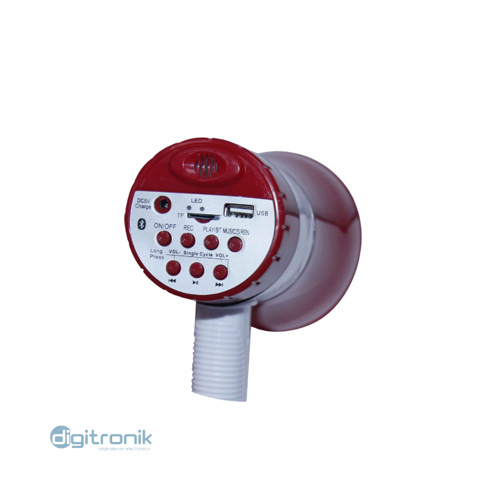 MEGAFONO 45W SIRENA, USB, BLUETOOTH, C/BATERIA ADICIONAL PA-JL4S