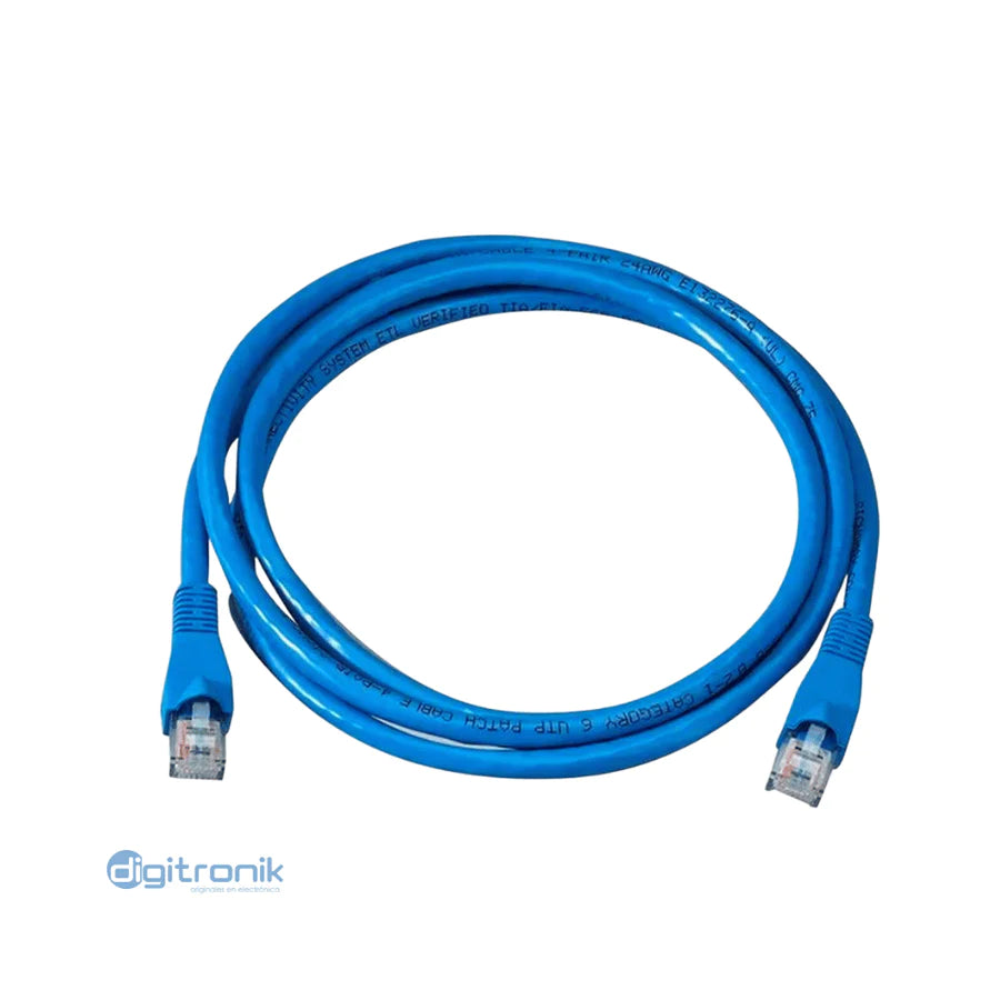 PATCH CORD CAT6 3MT AZUL SATRA