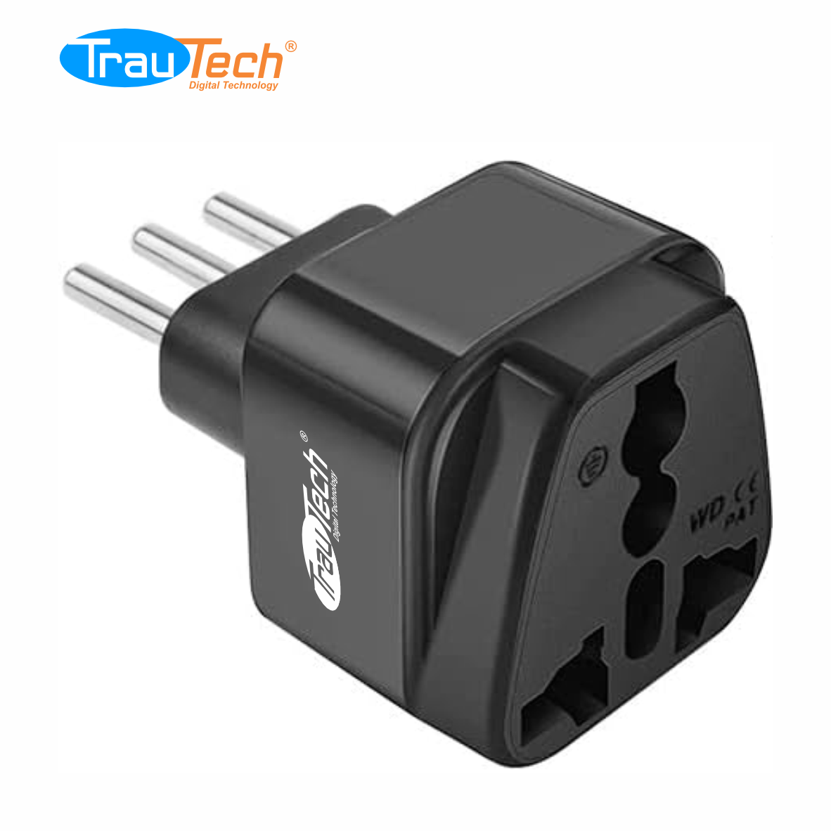 ADAPTADOR UNIVERSAL 3 EN LINEA MACHO TRAUTECH PE-AD0498