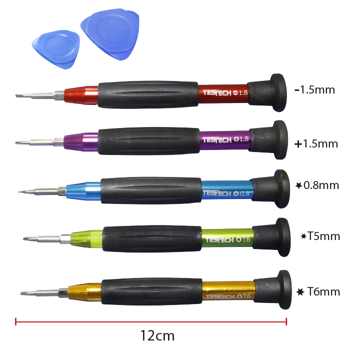 SET DE DESTORNILLADORES DE PRECISION TESTECH PERTEL-5