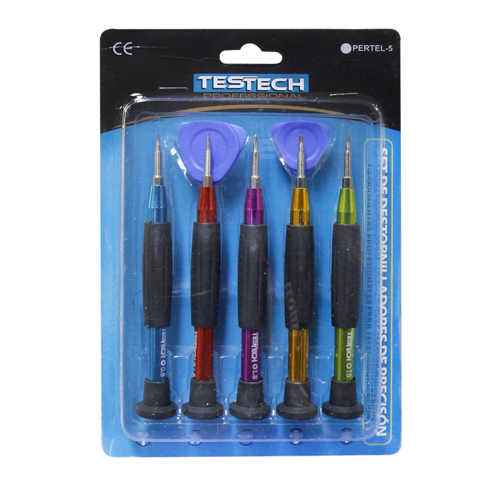 SET DE DESTORNILLADORES DE PRECISION TESTECH PERTEL-5