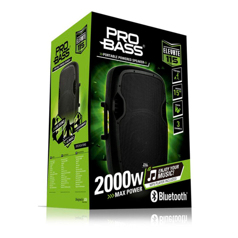 Parlante Activo Pro Bass Elevate 115 – 15 pulgadas