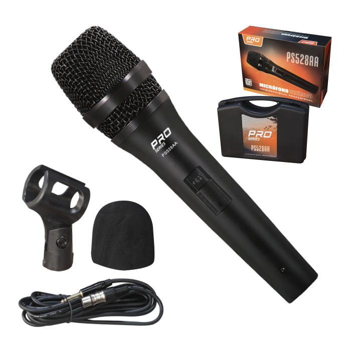 MICROFONO DINAMICO UNIDIRECCIONAL PRO SERIES METAL PS528AA