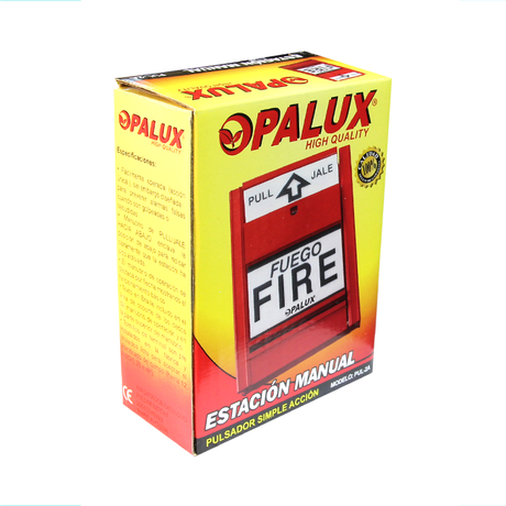 ESTACION MANUAL OPALUX DE ALARMA CONTRA INCENDIO PUL-2A