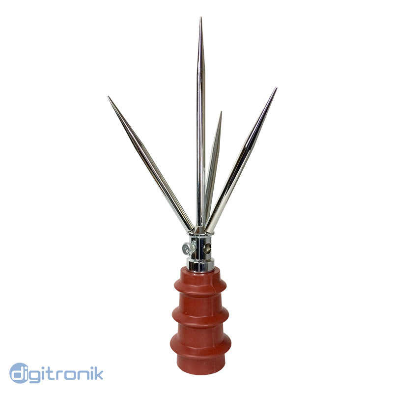 PARARRAYO TETRAPUNTAL DE 1/2 CON AISLADOR DE 12KV