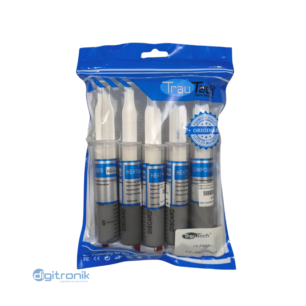 SILICONA REFRIGERANTE PASTA TERMICA DISIPADORA PE-A00009 TRAUTECH