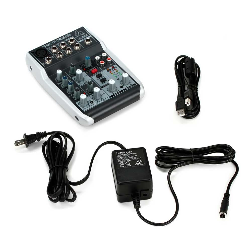 MEZCLADORA 1 CANAL MONO 4 STEREO XENYX-Q502 USB BEHRINGER