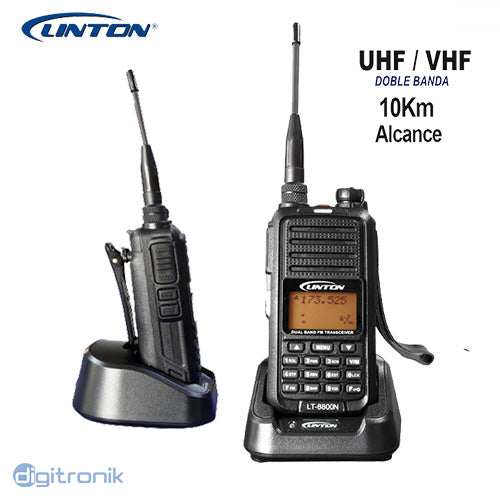 RADIO WALKIE TALKIE PROFESIONAL 256 CANALES UHF LINTON LT-8800U