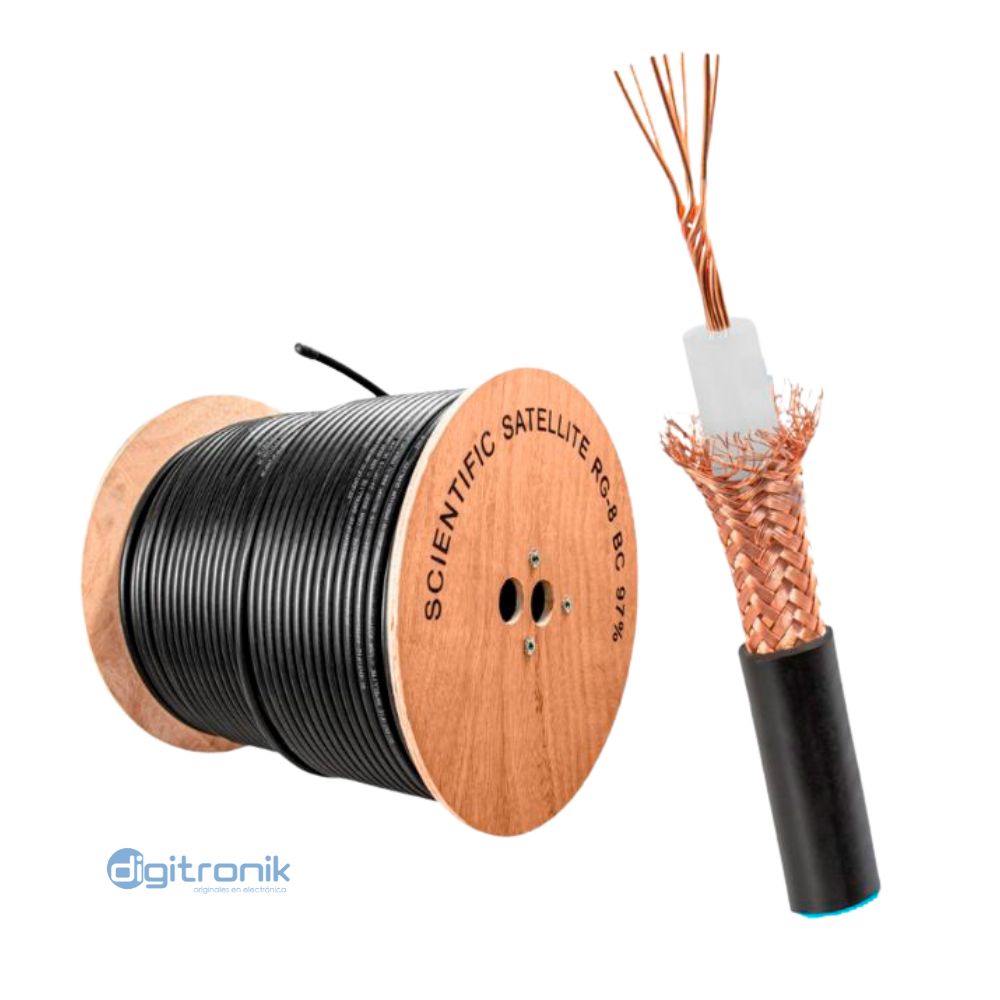CABLE COAXIAL RG-8 305M SS-RG-8U CU SCIENTIFIC S.