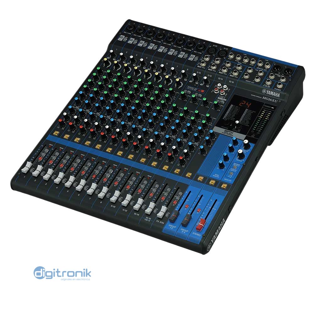 MEZCLADORA DE 16 CANALES CON EFECTO YAMAHA MG16XU