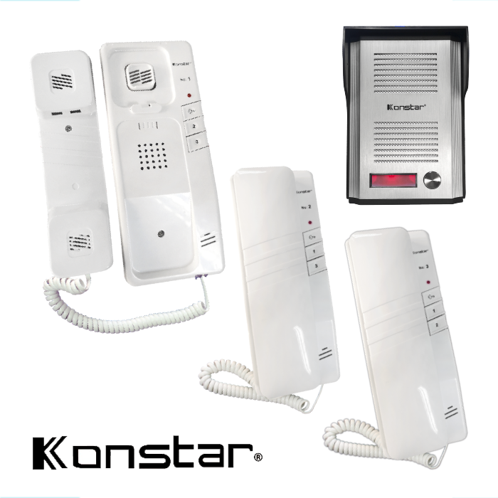 INTERCOMUNICADOR 3 PUNTOS C/PORTERO KONSTAR RL-3203AAA