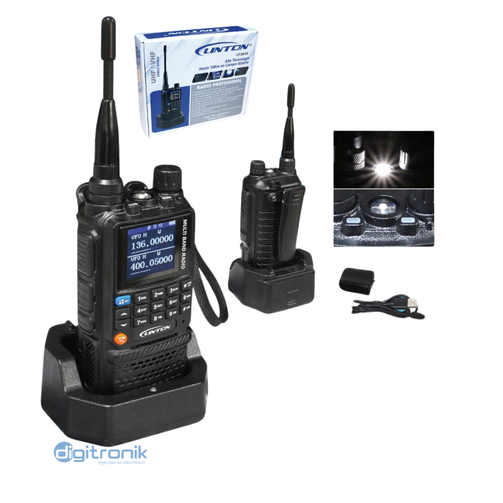 RADIO WALKIE TALKIE PROFESIONAL 256 CANALES UHF LINTON LT-9910