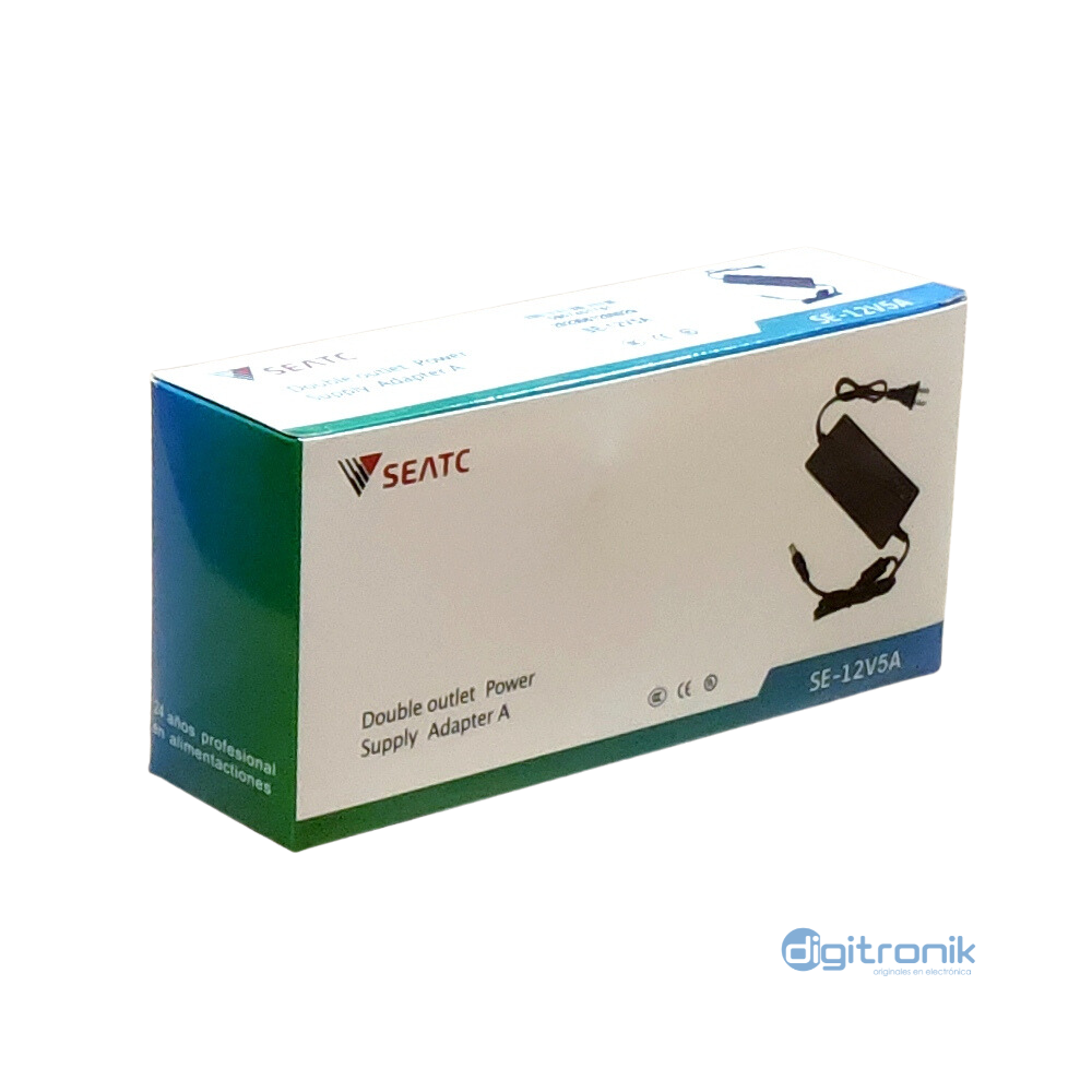 x ADAPTADOR FUENTE DE ALIMANTACION SEATC 12V 5A SE-12V5A