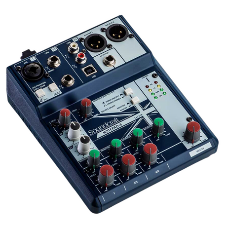 MECLADORA SOUNDCRAFT NOTEPAD 5 INTERFAZ DE AUDIO Y CONSOLA DE 5 CH