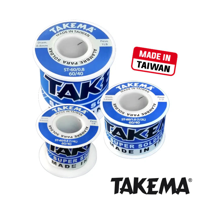 ROLLOL DE SOLDADURA TAKEMA 0.8MM 1LIBRA SR-60/0.8