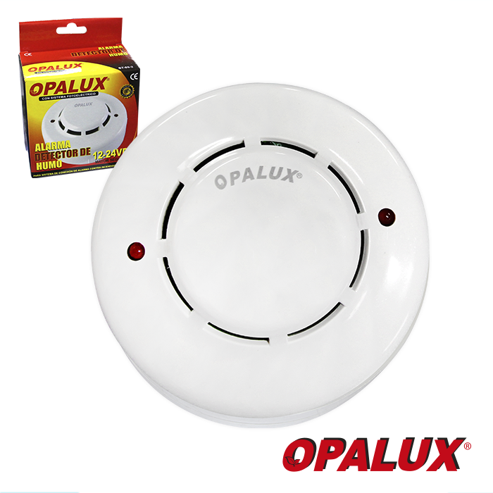 Sensor Detector de Humo para Alarma Contra Incendios 12V-24V ST-85-2 OPALUX