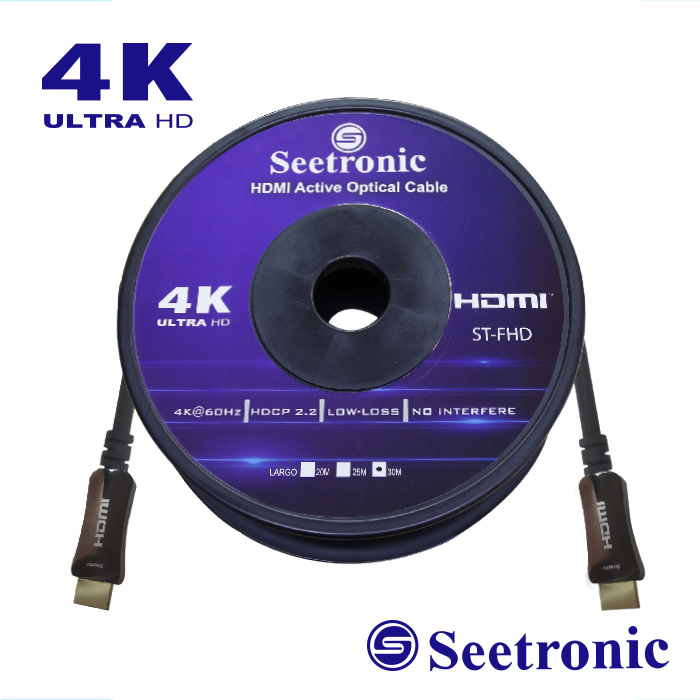 CABLE HDMI SEETRONIC V 2.0 30M 4K ST-FHD-30M