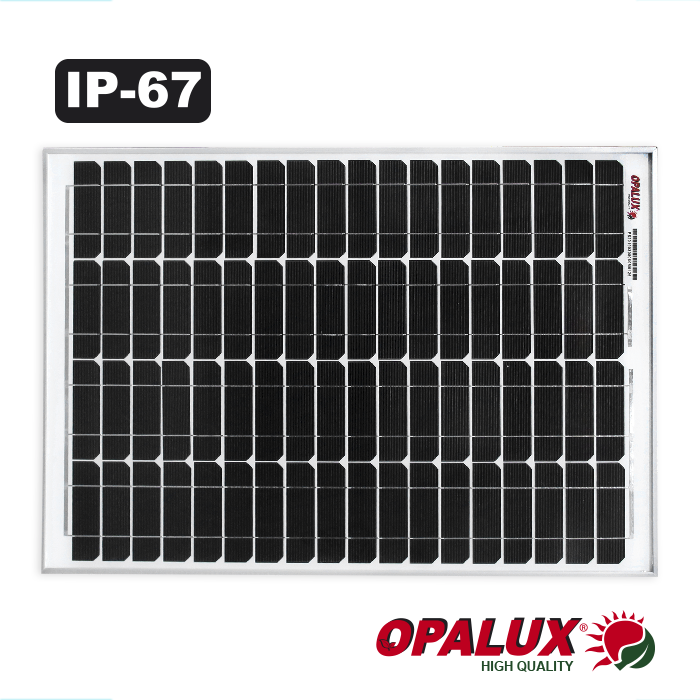 PANEL SOLAR DE 60W 760-540-35MM OPALUX 12VDC 3.3AMP IP-67