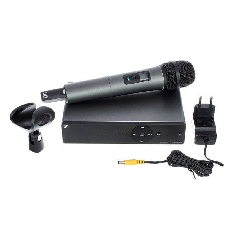 SISTEMA DE MICROFONO INALAMBRICO UHF DE MANO UN CANAL E825 XSW 1-825-B SENNHEISER