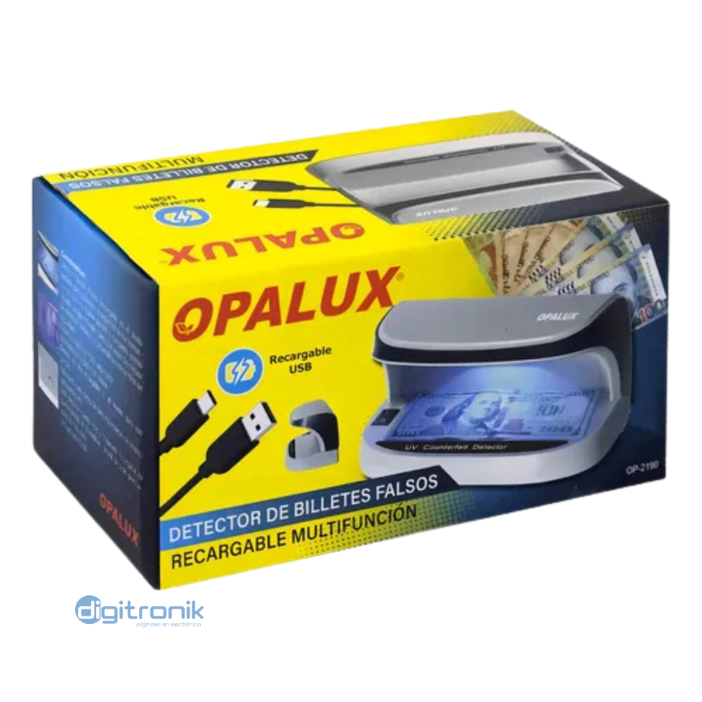 DETECTOR DE BILLETES OPALUX OP-2190