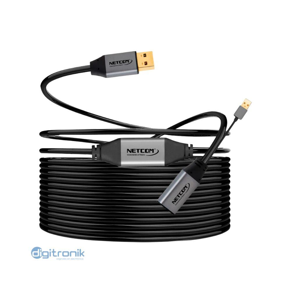 CABLE EXTENSION USB 3.0 DE 15MTS NETCOM PE - EX0115
