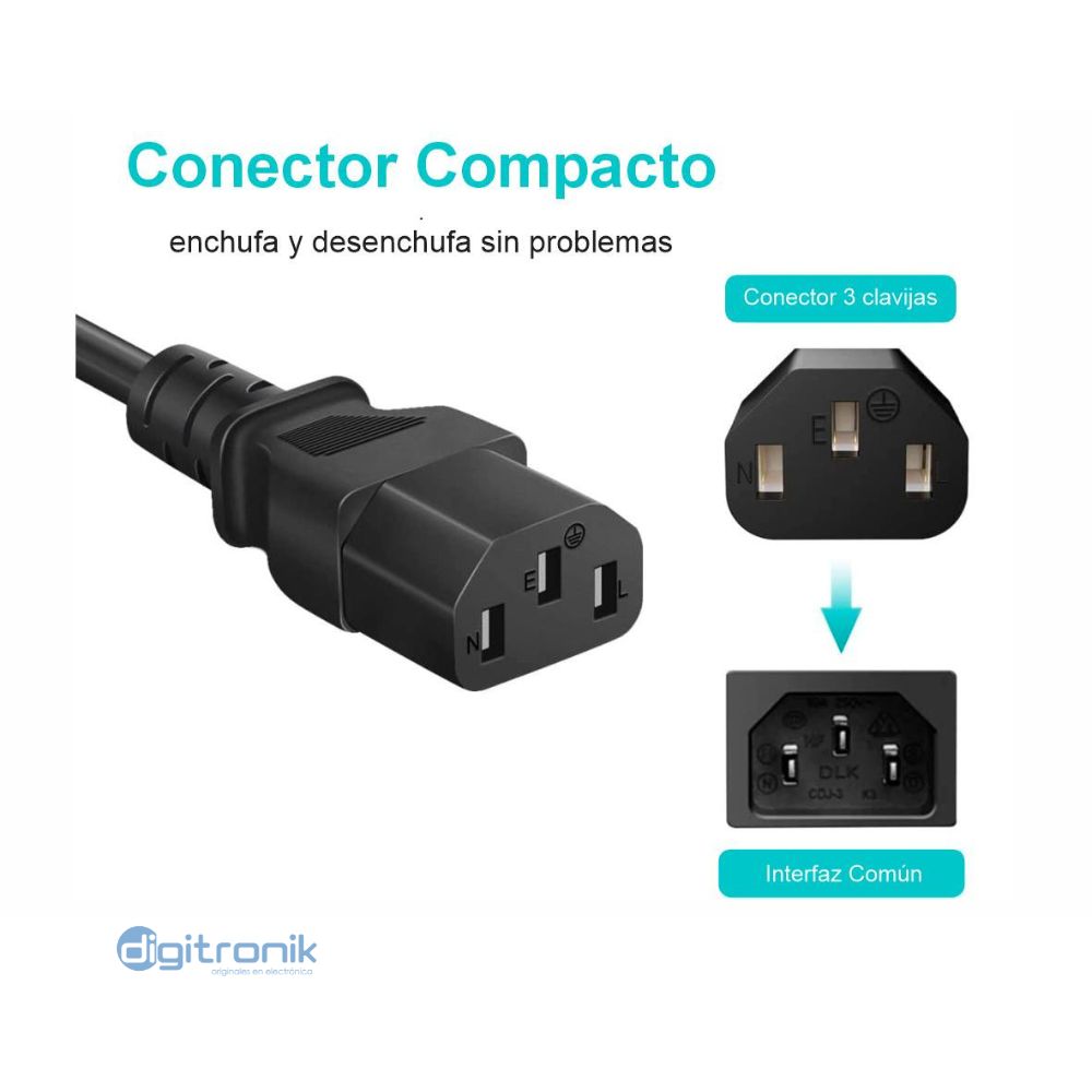 CABLE PODER DE ALIMENTACION NETCOM PE-PW0082