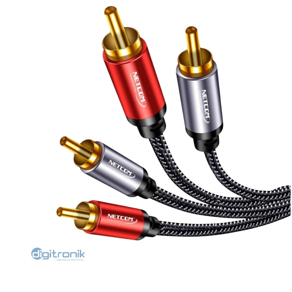 CABLE 2 RCA A 2 RCA 1.8MTS NETCOM PE-RC0202