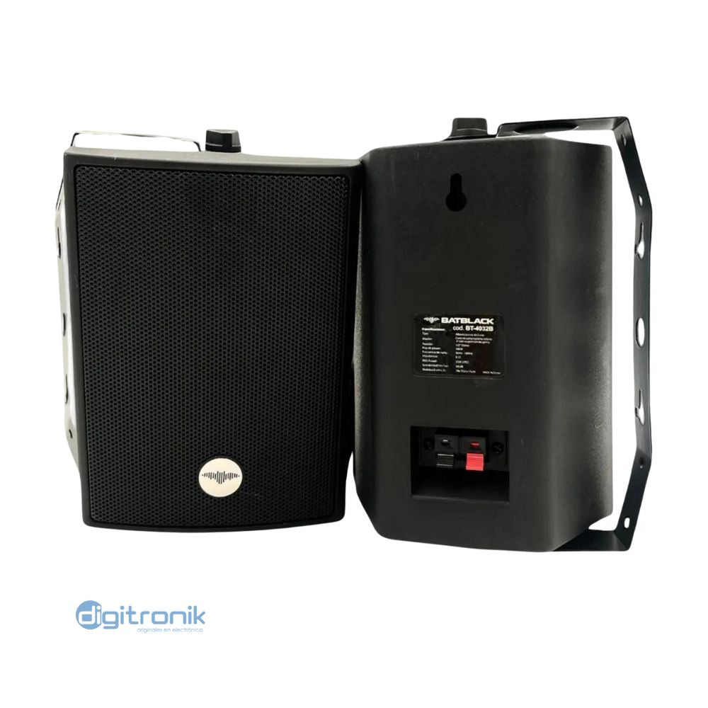 PARLANTE AMBIENTAL 4" BATBLACK 70W NEGRO BT-4032B