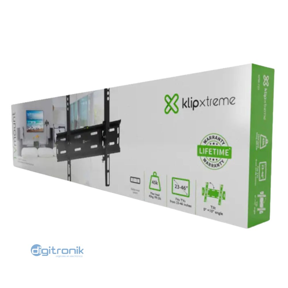 RACK PARA TV LCD DE 23 A 46" CON PERILLA 45KG KLIP STREME KLIP XTREME KPM-725
