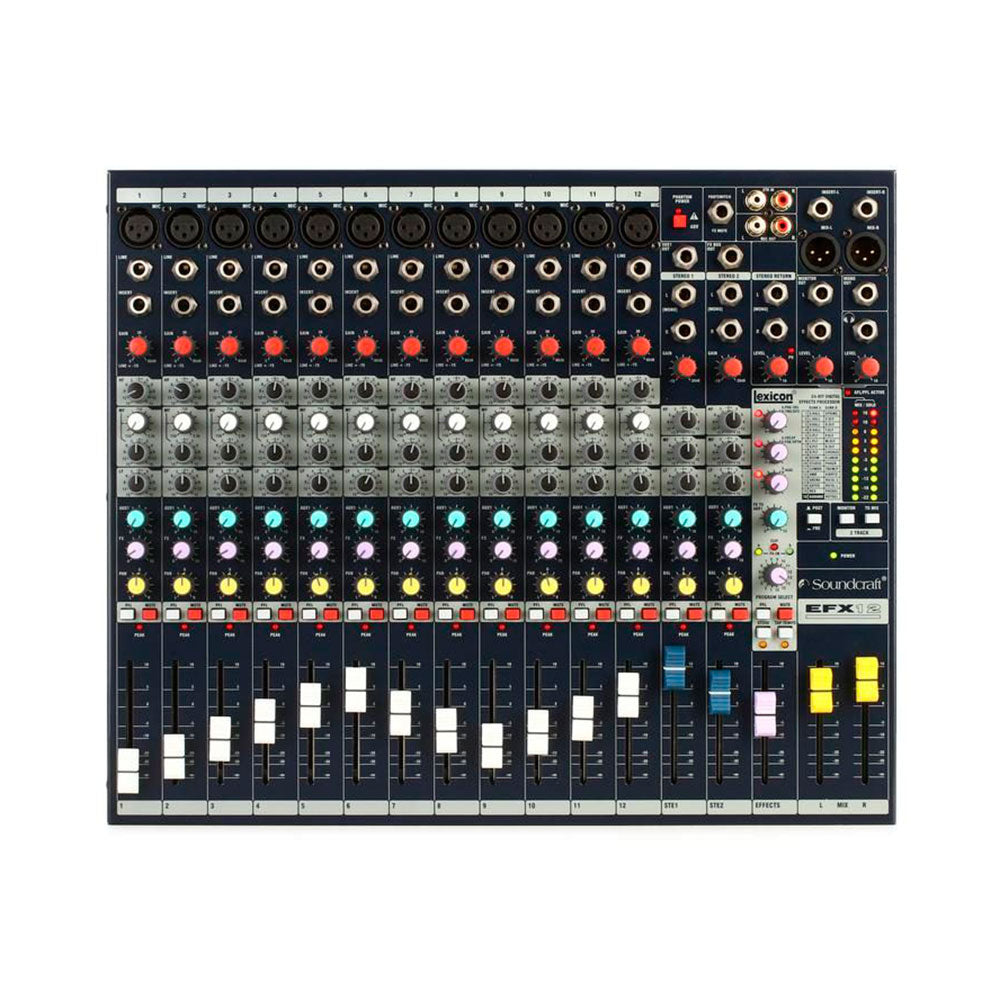 MEZCLADORA SOUNDCRAFT 12 CANALES CON EFECTOS EFX-12