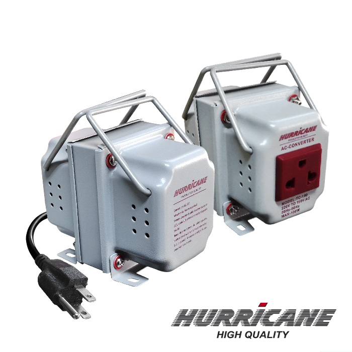 TRANSFORMADOR 100W 220-110V HURRICANE PLOMO TC-100