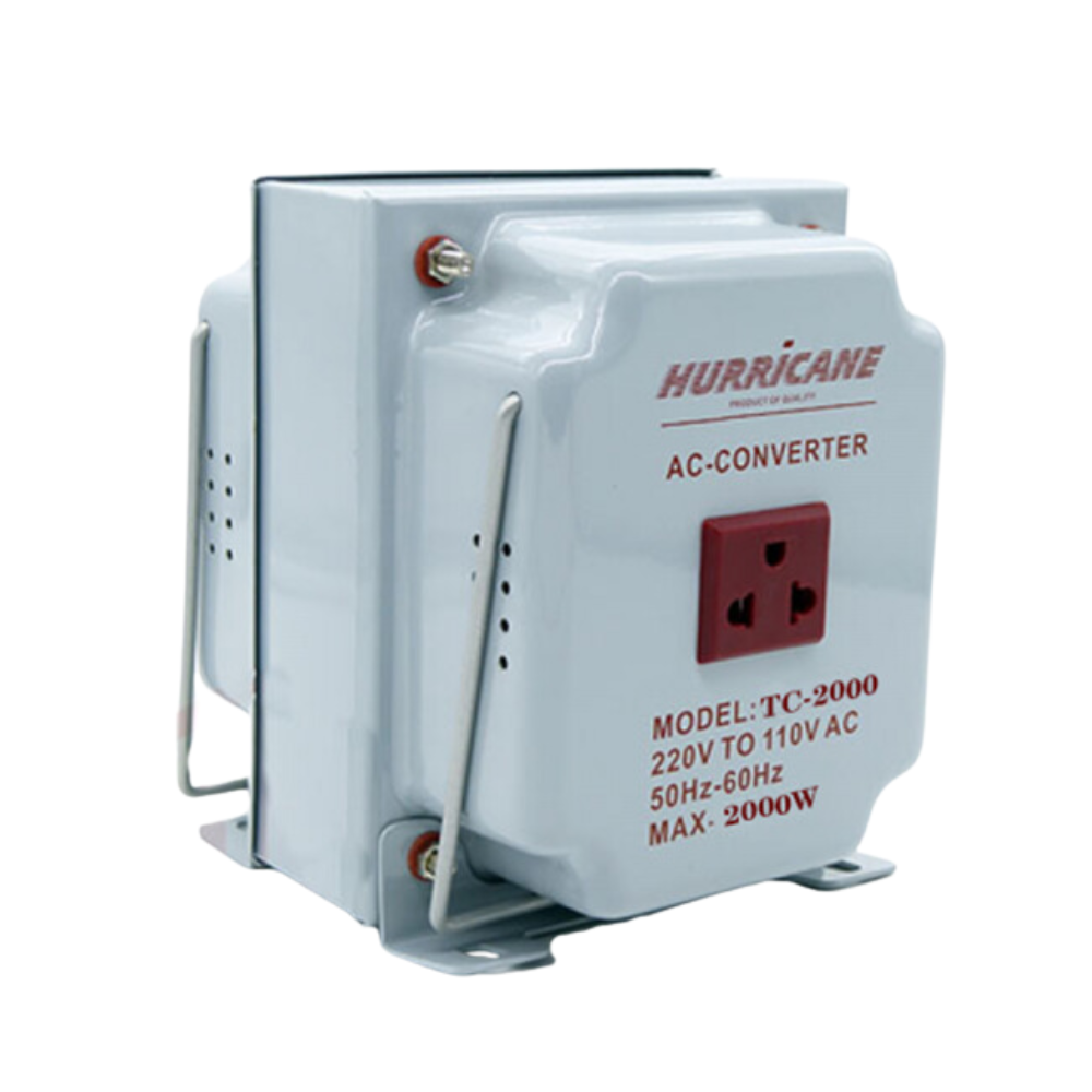 TRANSFORMADOR HURRICANE 2000W 220-110V PLOMO TC-2000