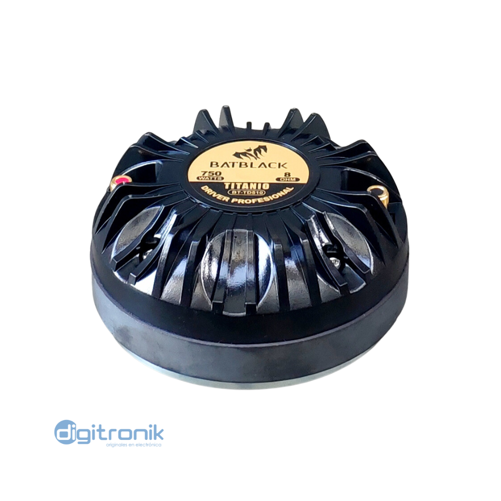 DRIVER PROFESIONAL BATBLACK 1 TITANIO 750W 108DB 8 OHM BT-TD510
