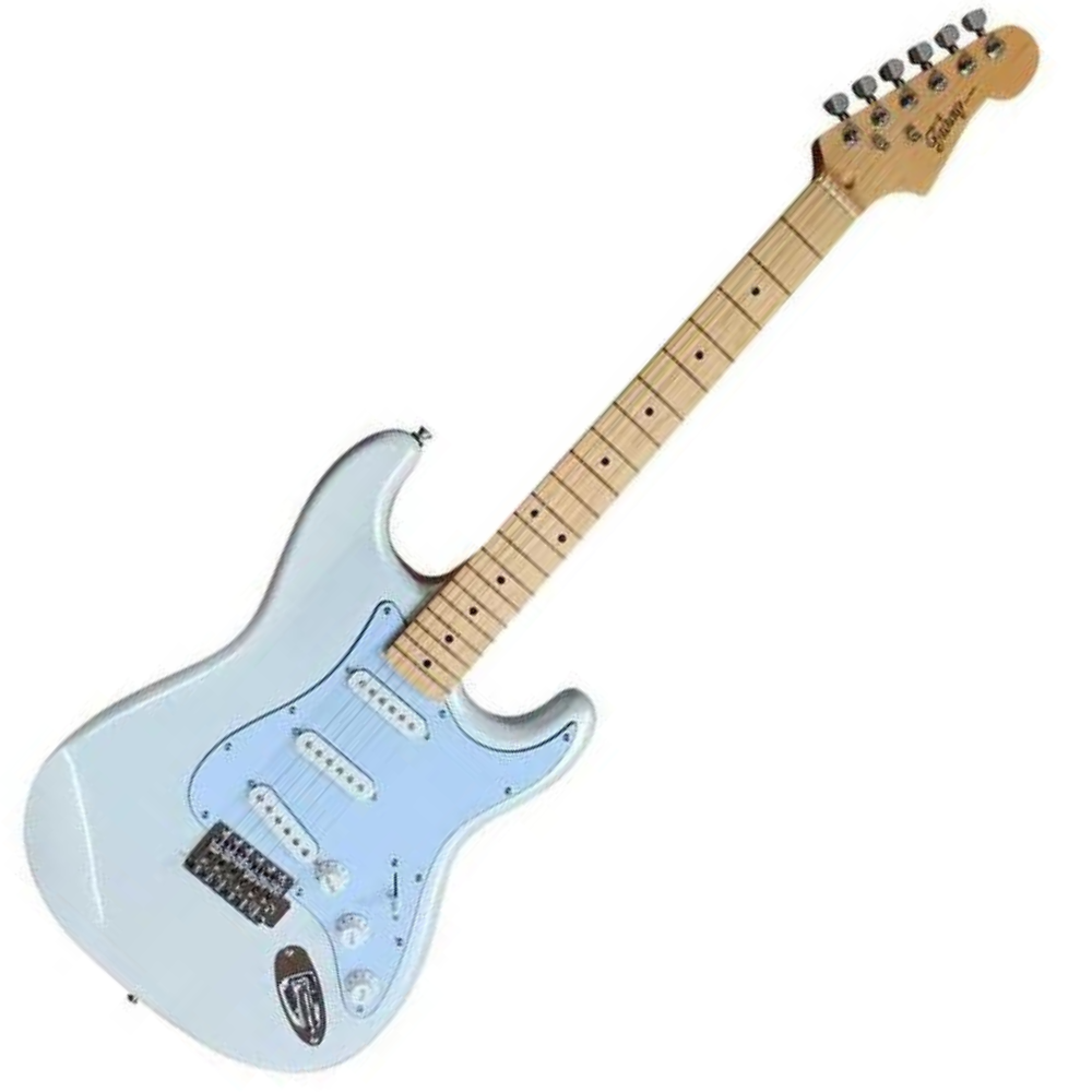 GUITARRA ELECTRICA CROMADA PLATA TK-STM-CRS