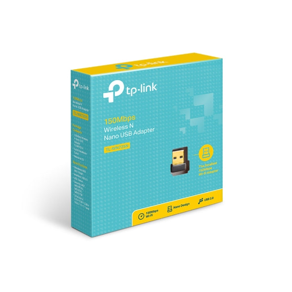 TP-LINK ADAPTADOR NANO USB INALAMBRICO N DE 150MBPS TL-WN725N
