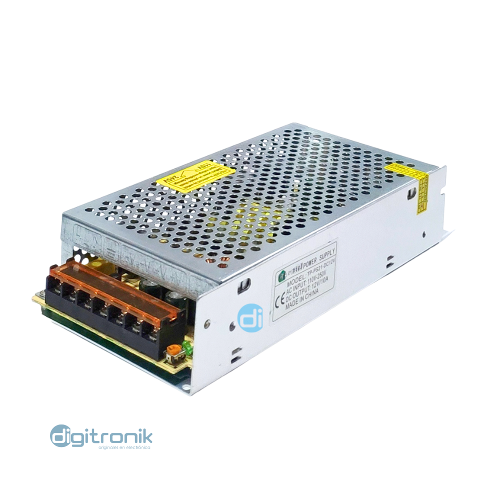FUENTE DE ALIMENTACION SWITCHING METALICA 12V 10A 120W TP-PS21-DC12V GDPOWER