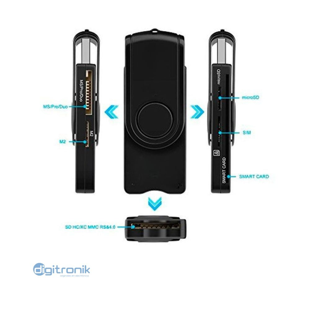 LECTOR DE DNI ELECTRONICO Y TARJETAS C/USB 3.0 SEITON E-SCR610